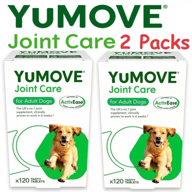 Lintbells YuMOVE Dog Joint Supplement for Stiff adult Dogs- 240 Tablets UK Stock