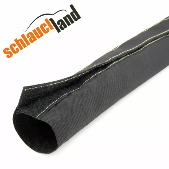 1m Nylon Gewebeschlauch Klettverschluss ID 80mm *** Kabelschutz Schutz Schlauch