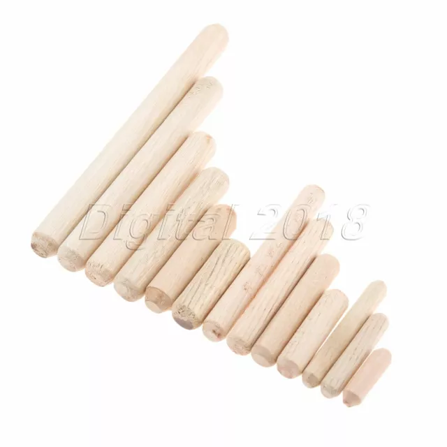 1 Set Cabinets Furniture Wooden Rods Fluted Grooved Glue Wood Round Dowel Pin