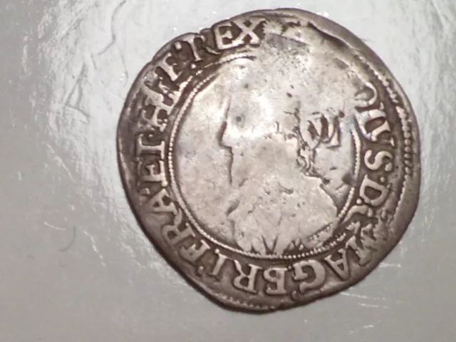 Charles 1st Hammered Sixpence. 1625 - 1649. mm Sun. Collectable. British Stuart.