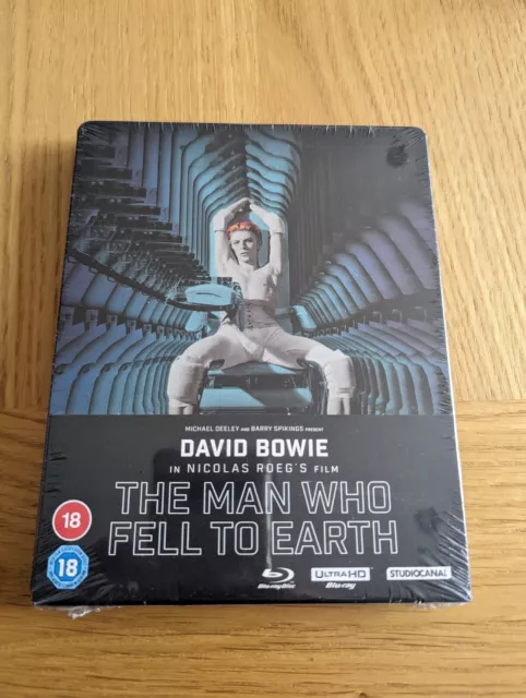 The Man Who Fell To Earth David Bowie 4k Ultra HD Blu Ray Steelbook NEW & Sealed