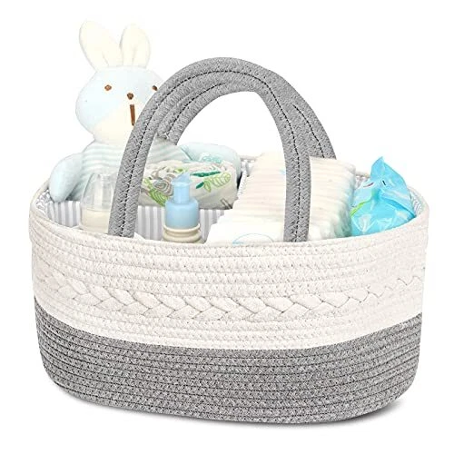 Diaper Caddy Organizer for Baby Boy and XL Changing Table Organizer 2