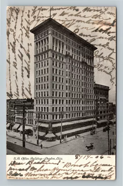 Dayton OH-Ohio, U B Office Building, c1906 Vintage Postcard