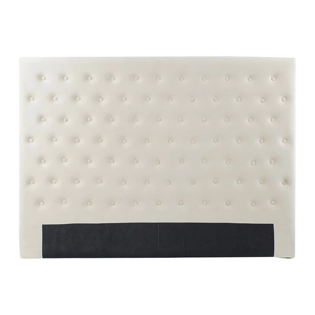 Cabecero de Cama DKD Home Decor Madera Poliéster Crema [164 x 9 x 123 cm]