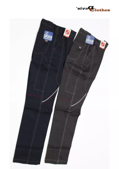 Pantaloni da lavoro Siggi Boston slim-fit elasticizzati multi tasche