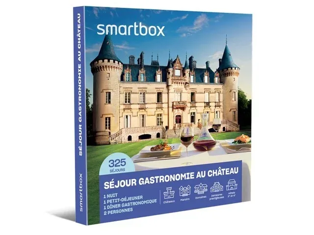 Coffret smartbox Séjour gastronomie châteaux et belles demeures