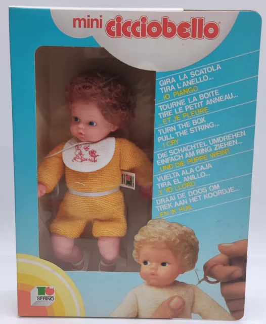 Sebino Mini Cicciobello Ciccio Bello Bambola Doll Vintage '70 New In Box