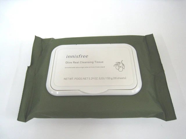 [innisfree] Olive Real Cleansing Tissue  / 30 Sheets  + Gift Sample