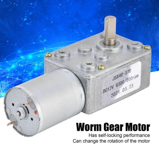 12V DC Getriebemotor 200RPM - Leiser Antrieb Für Elektronische Schlösser Und Roboter