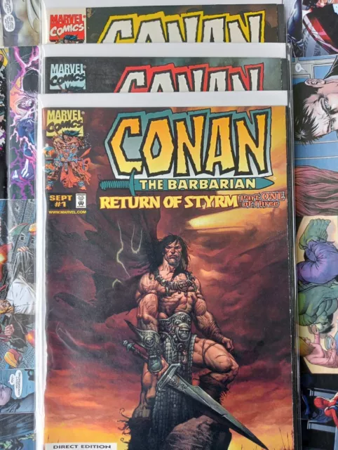 CONAN: RETURN OF STYRM ( 1998) #1, 2, 3 Marvel Comics VF/NM complete Run