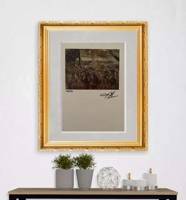 Salvador Dalí Original Hand-signed Lithograph with COA & Appraisal of $3,500 USD