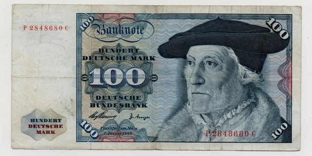 Germany 100 Mark 1960 Pick 22A Look Scans