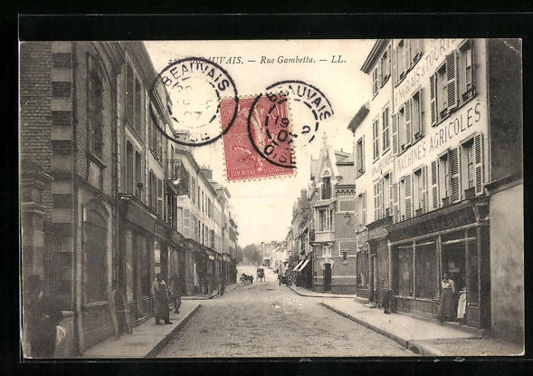 CPA Beauvais, Rue Gambetta