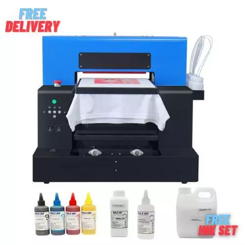 A3 DTF/DTG Printer Machine Automatic T-shirt Flatbed Gold Effect