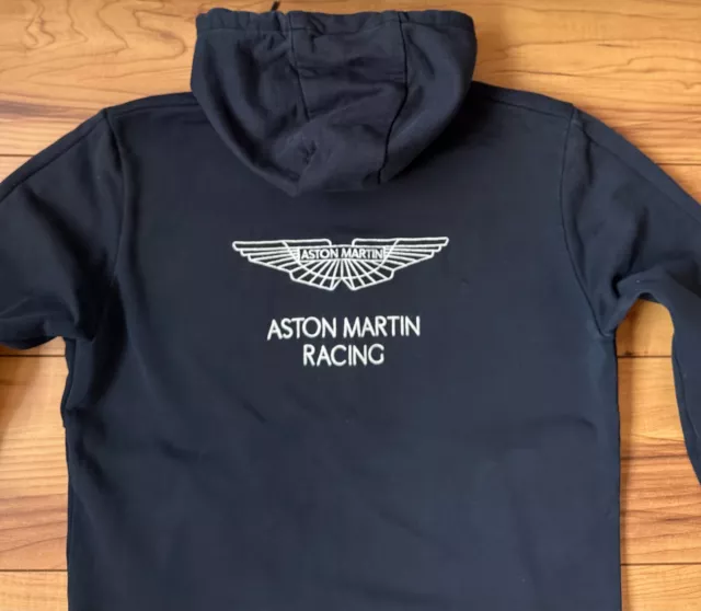 100%Orig Hackett Aston Martin Racing Pullover Jacke Hoo Gr.m Blau Tailor Fit