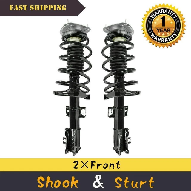 2 Front Complete Struts Coil Spring Shock Absorber Assembly For Volvo V70 01-07