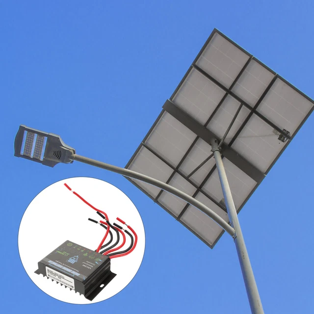 Regulador de carga solar impermeable 12V 24V 10A panel solar regulador de batería para carretera