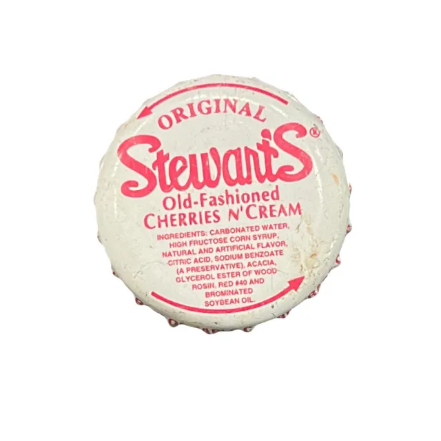 Vintage STEWART'S Cherries n' Cream Bottle Cap - Unused