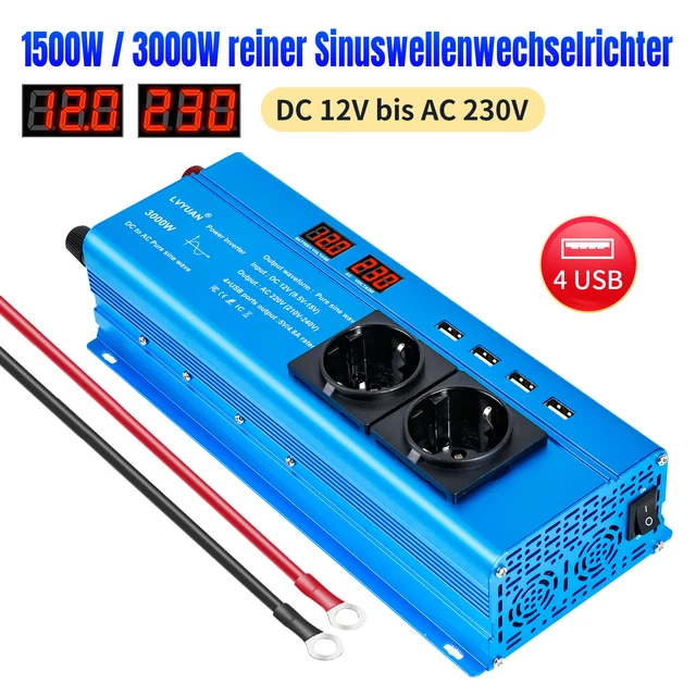 Spannungswandler 12v Auf 230v Reiner Sinus