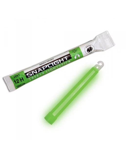 Baton lumineux Cyalume - vert - Boite de 100