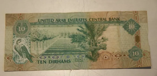 10 Dirhams United Arab Emirates Central Bank Vereinigte Arabische Emirate 2015