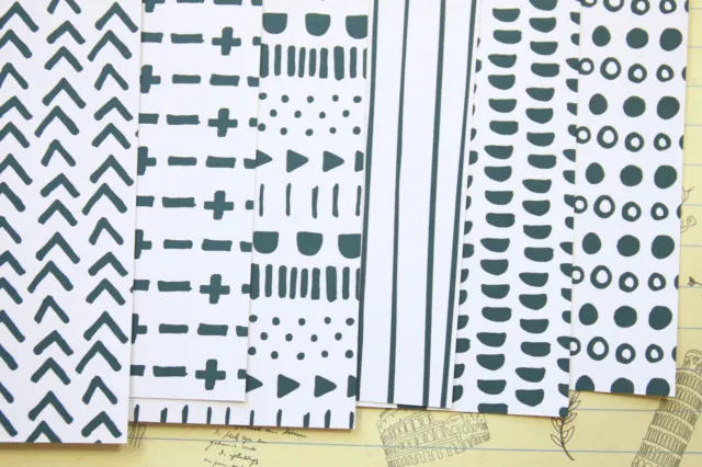 Doodles de tinta mezcla cartulina 250gsm fabricación de tarjetas álbum de recortes diario papel artesanal