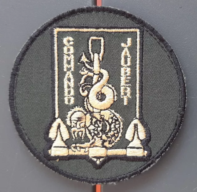 COMMANDO MARINE JAUBERT Insigne tissu Patch ORIGINAL SCRATCH 75mm