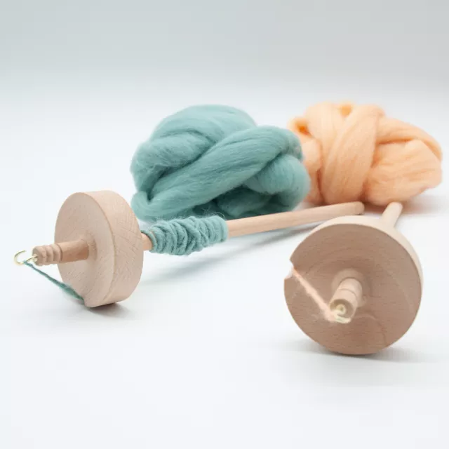 For Spinning Wool Multifunction Yarn Tools Home DIY Wooden Drop Spindle Carved