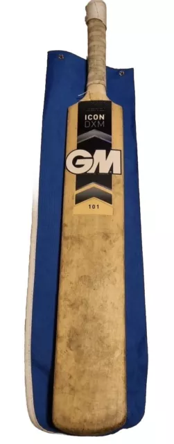 GM Gunn & Moore 101 Icon DXM Cricket Bat Size 2 - Handmade India Kashmir Willow