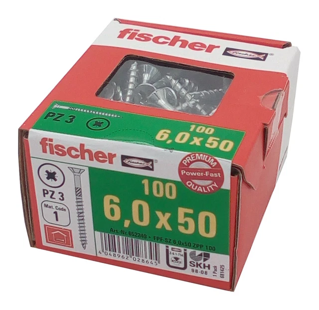 Vis bois Tête fraisée TF Non fendue 6X35 Acier brut-30 pièces | Leroy