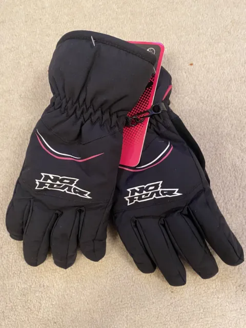 no fear Extra Large Girls XLg ski gloves NEW