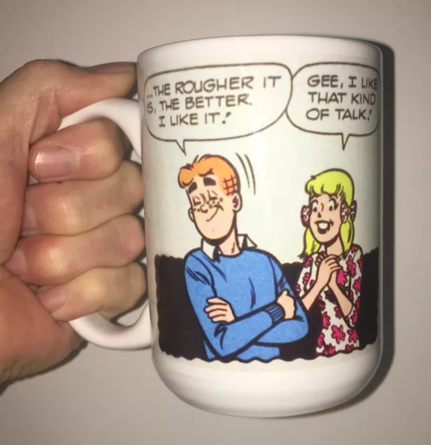 Archie and Betty Awkward LIKE IT ROUGH Comic Book Panel LARGE 15 Oz  Ceramic Mug