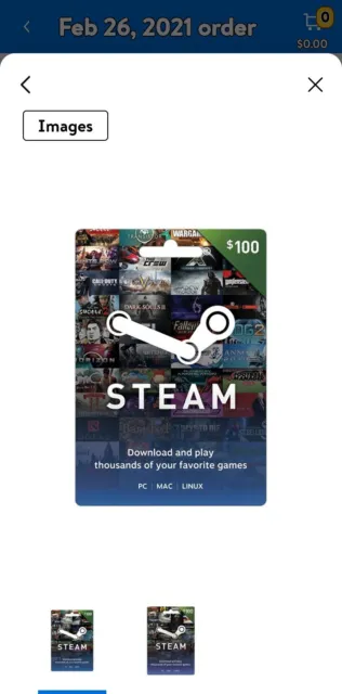 $100 Steam Gift Card