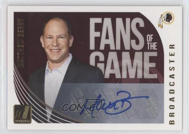 2018 Panini Donruss Fans of the Game Auto Matthew Berry #FG-MB Auto