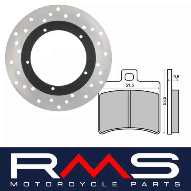 Set Frein Arrière Disque Plaquettes RMS Aprilia Scarabeo Light 300 2009 2010