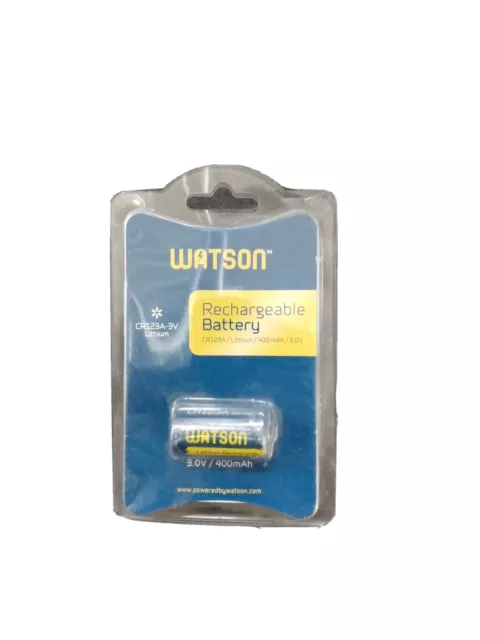 Watson Dual Rapid Charger for 3V CR123A and CR2 Lithium Batteries with 2  CR2 Batteries