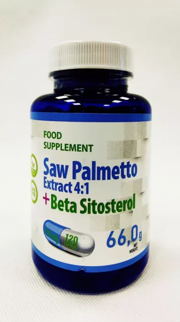 Saw Palmetto Extract + Beta-Sitosterol 450mg 120 Capsules Prostate Health
