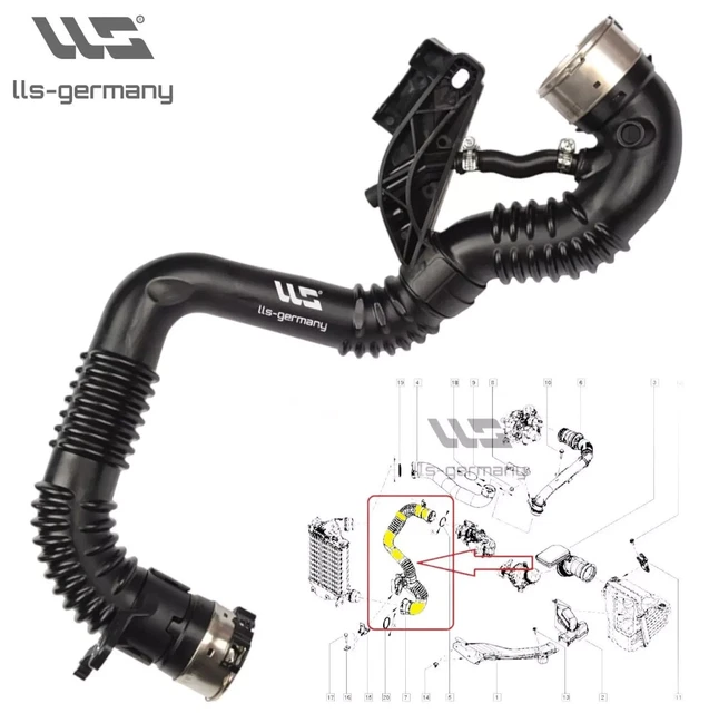 Tuyau Turbo D'Origine AG® Pour Nissan Qashqai II X-Trail Renault Kadjar Koleos - 1.6 DCi 130ch