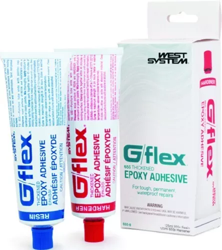 West System New G/flex Epoxy 655-8 G/flex 655 Epoxy Adhesive 8 oz. Two 4 oz Tube