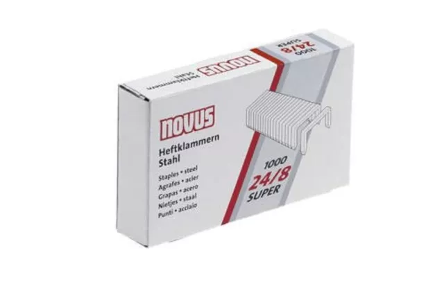 Novus 24/8 Super Staples (Box of 1000)