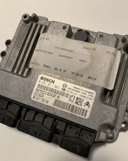 Calculateur Moteur Décodé Peugeot Citroën 1.6 HDI EDC16C34 - Référence 0281013872 - Occasion