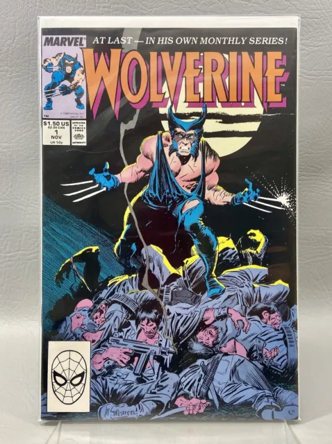 Wolverine #1 (Vol 2, 1988) 1st Patch X-Men Logan Marvel Direct Edition