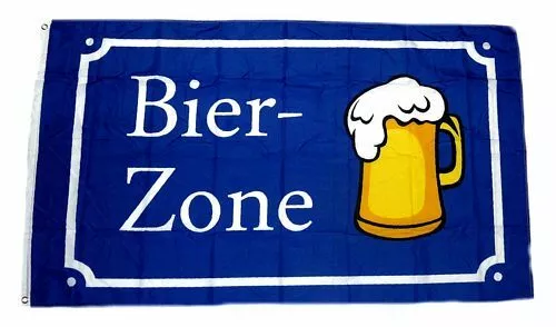 Flagge / Fahne Bier Zone Hissflagge 90 x 150 cm