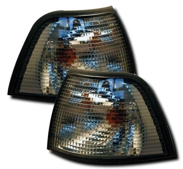 Smoked Front Indicator Light Pair For BMW 3 Series E46 Convertible 2001-2003