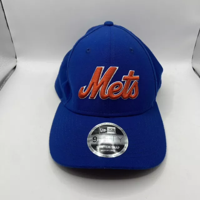 New York Mets 9 Fifty New Era Stretch-Snap Blue Cap Medium-Large