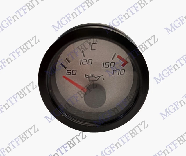 MG TF SILVER Faced Oil Temperature Gauge Mgf / Mgtf Spare Parts £15.00