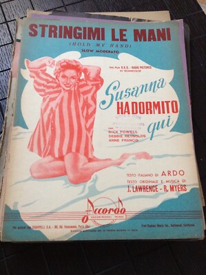 RARO SPARTITO SINGOLO Cumana NISA ARDO B ALLEN ACCORDO no cd lp 