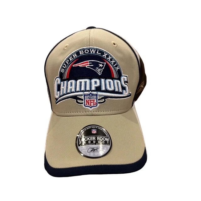 New England Patriots Super Bowl 39 XXXIX Champions Locker Room Reebok Hat Cap
