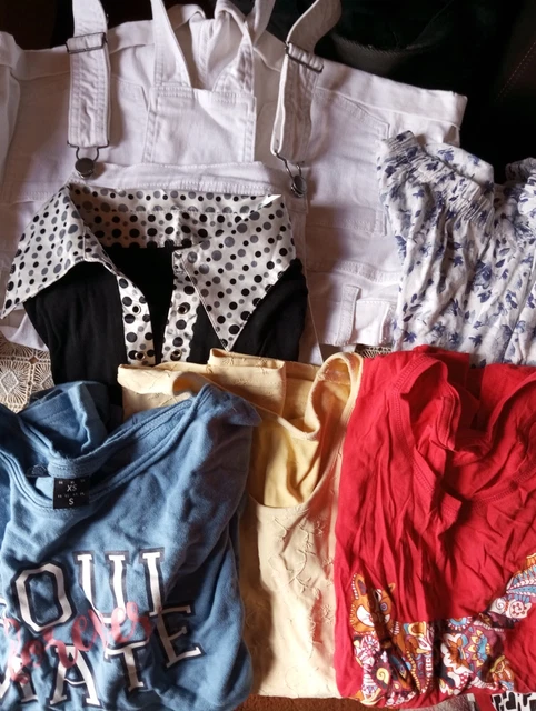 Lot De 17 Vêtements Pour Jeune Fille Taille S/M Ou 36/38 - Été - Occasion En Très Bon état - Marques Domyos, Jennyfer, Etc.