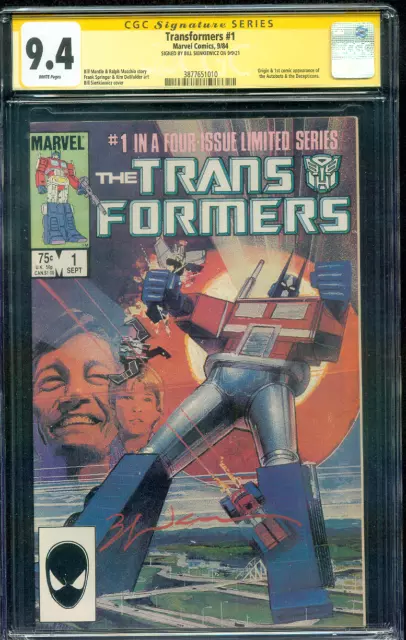 Transformers 1 CGC SS 9.4 Sienkiewicz 9/1984 Origin 1st Autobots Decepticons WP